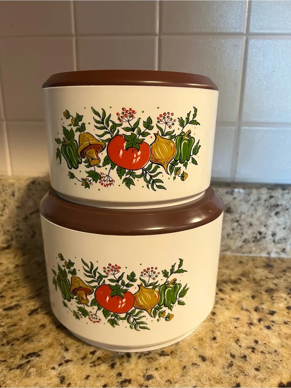 Vintage 1970s Sterilite Spice of Life Canister Set